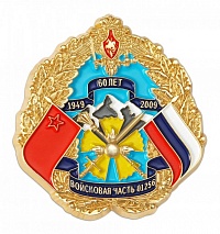 Знак "Войсковая часть 01256. 60 лет"